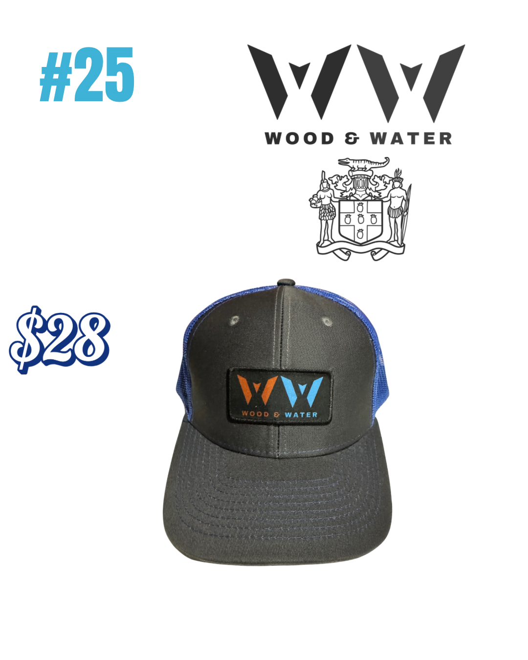 Wood & Water - Hat Deep Blue