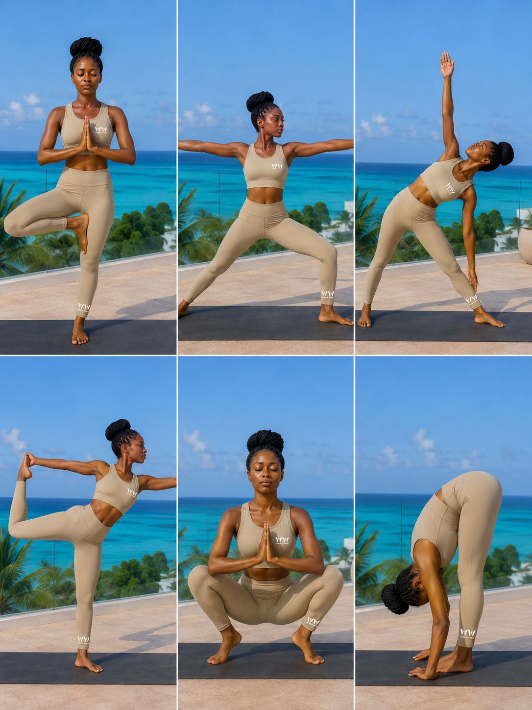 Wood & Water - Yoga Leggings and Sports Bra Set