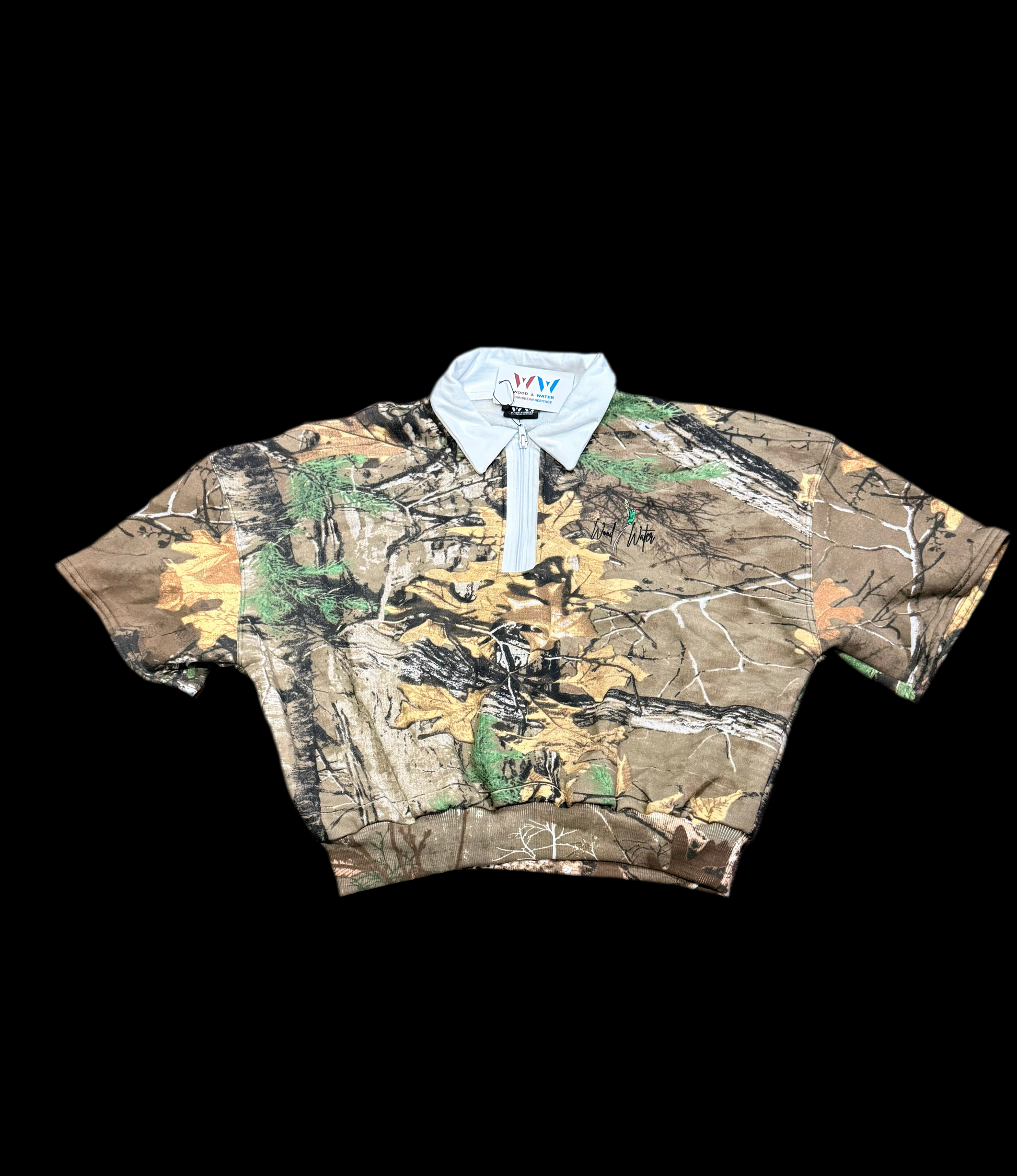 Camo Crop Top. 350 GSM Premium Fabric