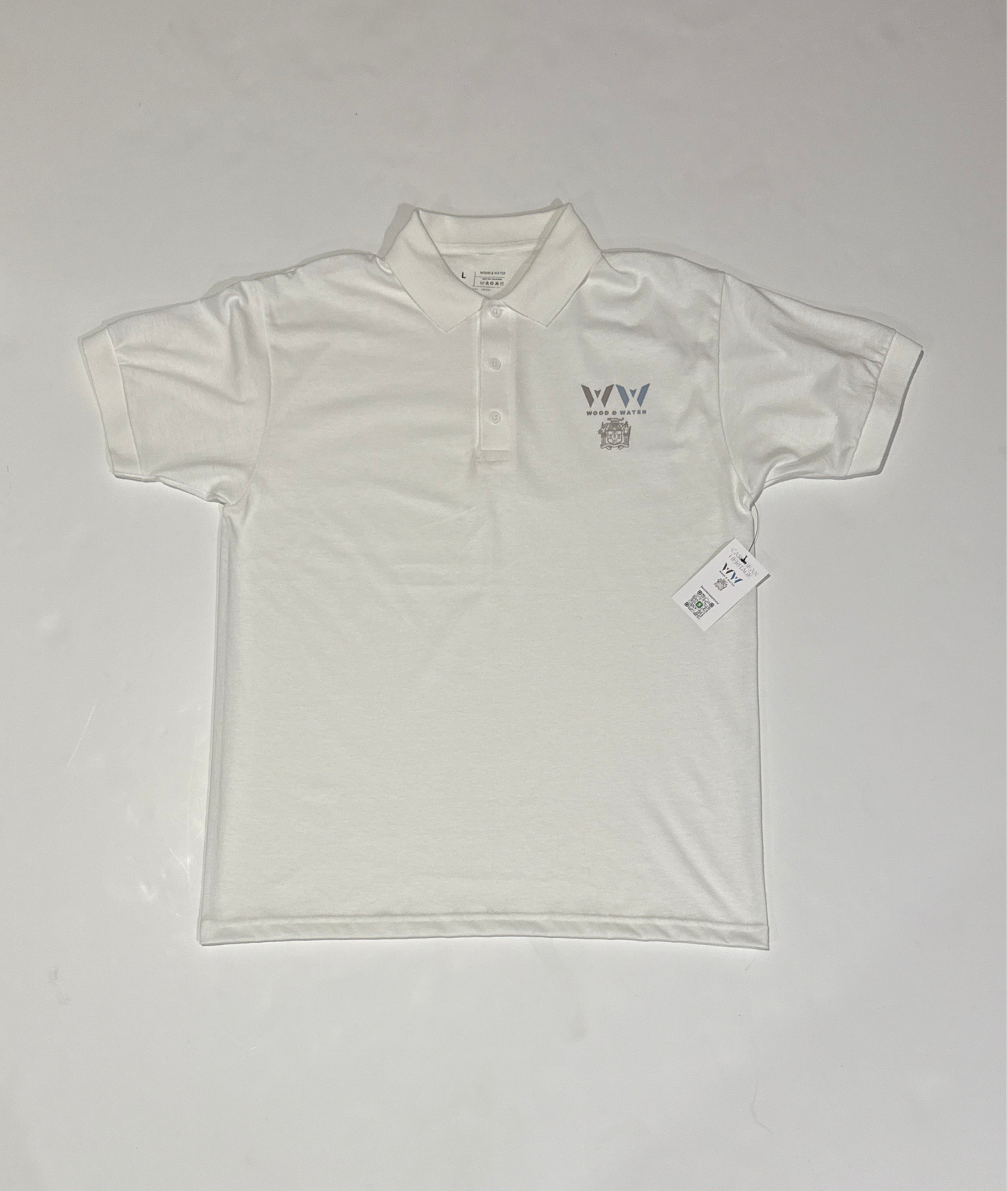 Wood & Water - 3 Button Polo - Reflective