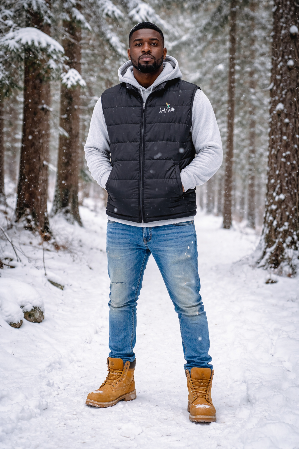 Wood & Water - Sleeveless Hooded  Heritage Vest