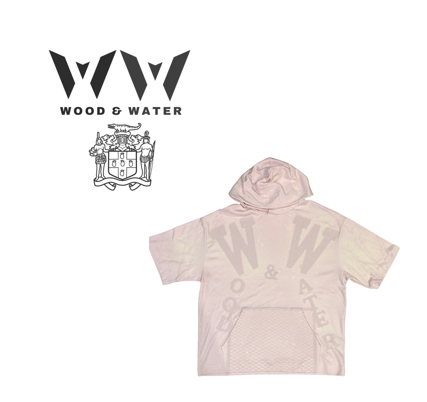 Wood & Water - “TWO FACED” Hoodie - Pink