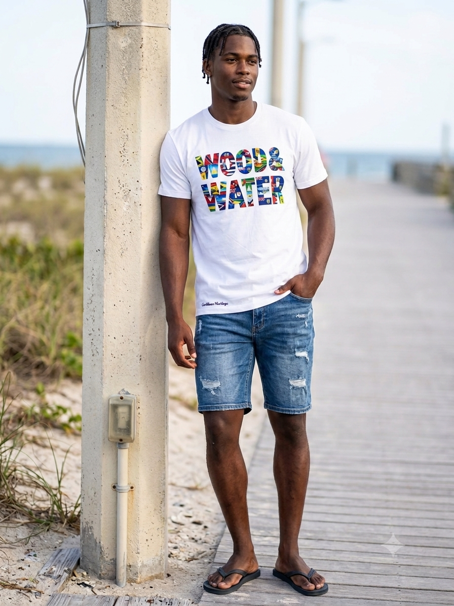 Wood & Water  - The Caribbean  Tee - Find Your Flag