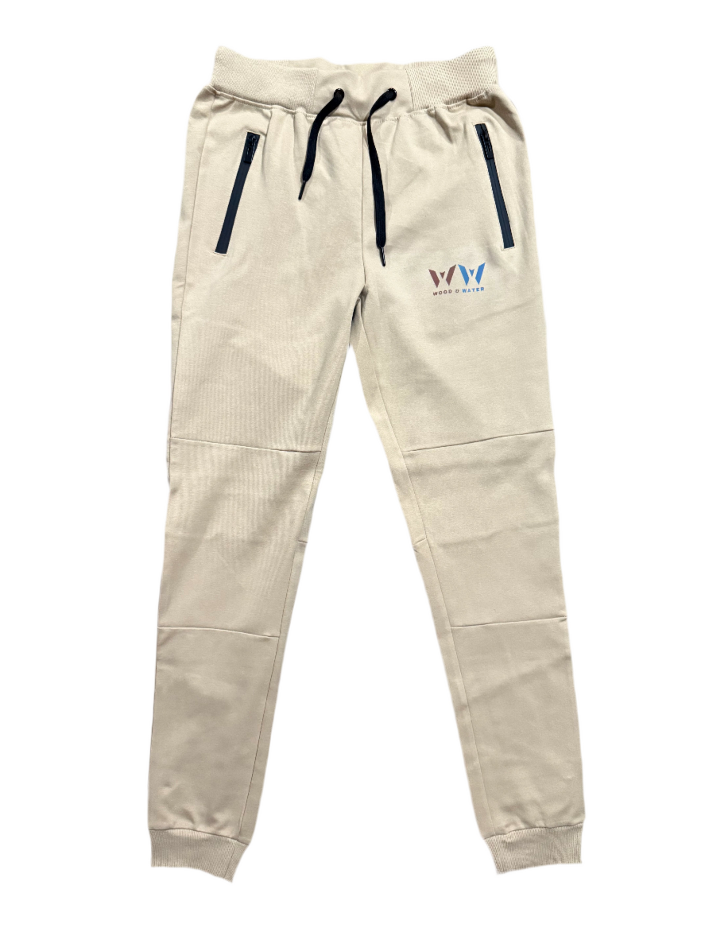 Wood & Water - Tech Fleece Set -Beige/Tan)  Caribbean Iridescent Logo