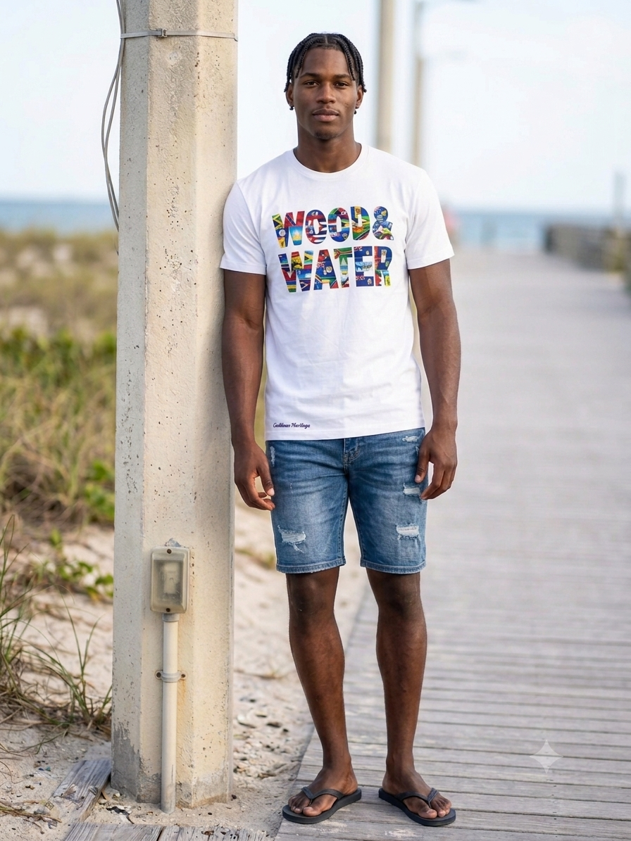 Wood & Water  - The Caribbean  Tee - Find Your Flag