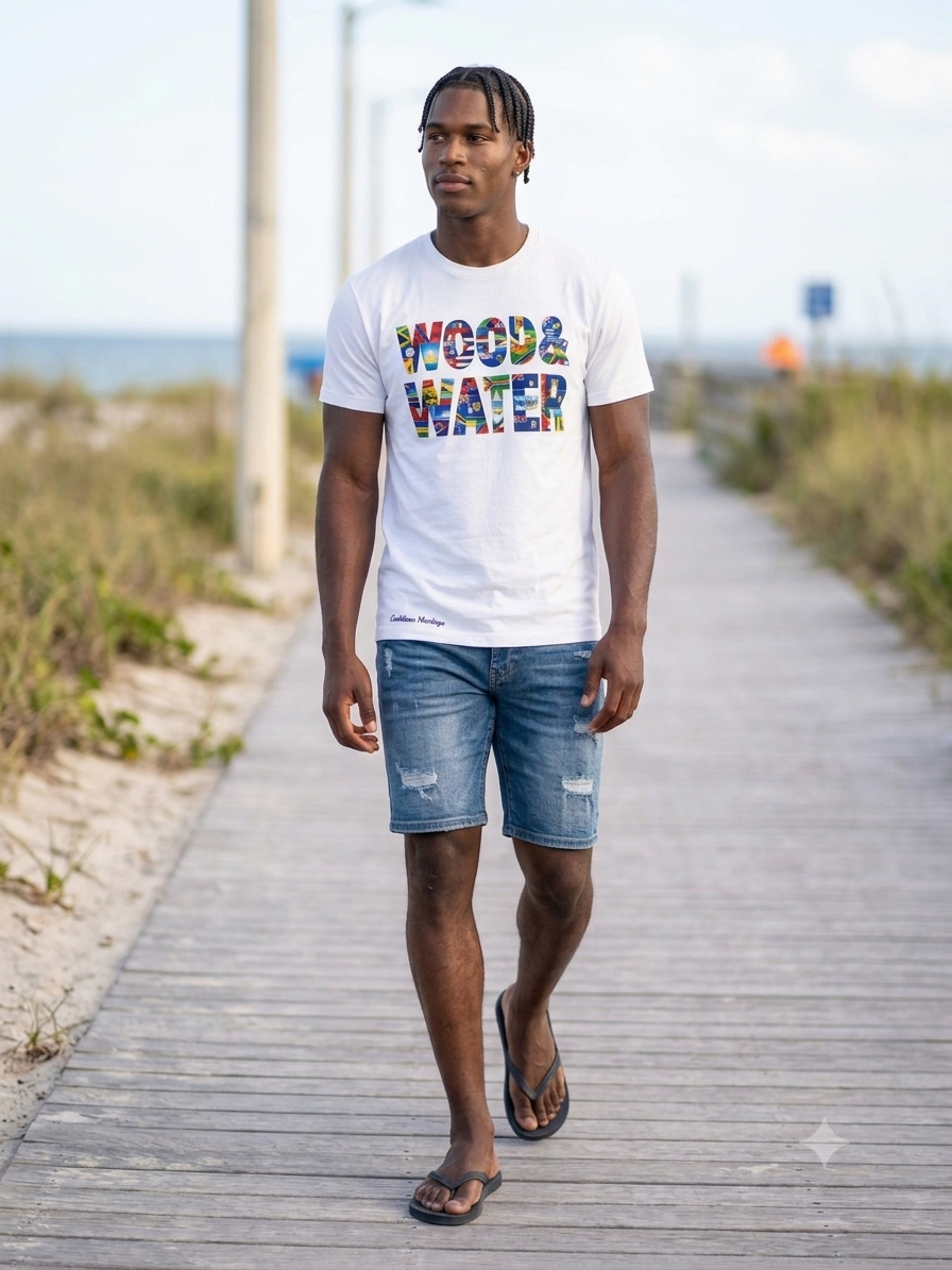 Wood & Water  - The Caribbean  Tee - Find Your Flag