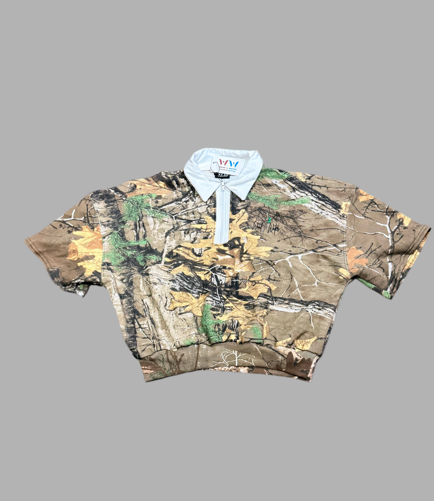 Camo Crop Top. 350 GSM Premium Fabric