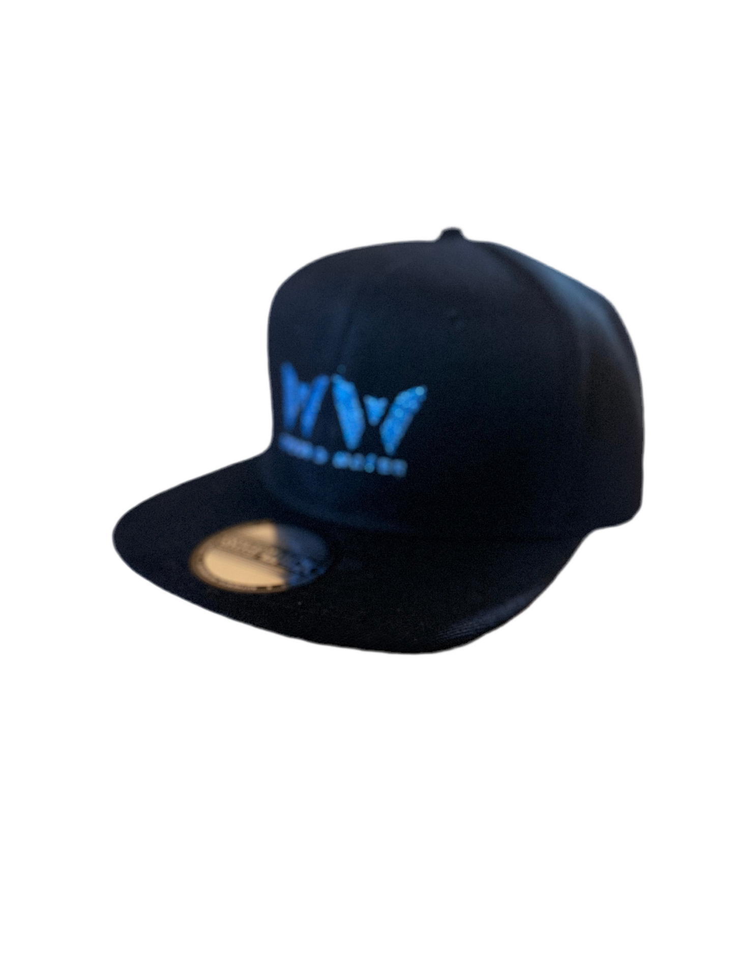 Wood & Water - Black w/Blue Glitter Snap Back