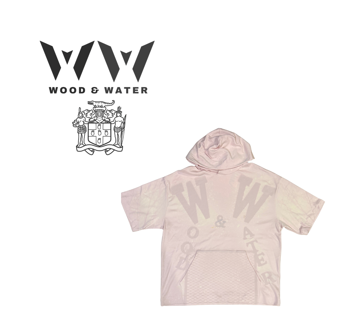 Wood & Water - “TWO FACED” Hoodie - Pink