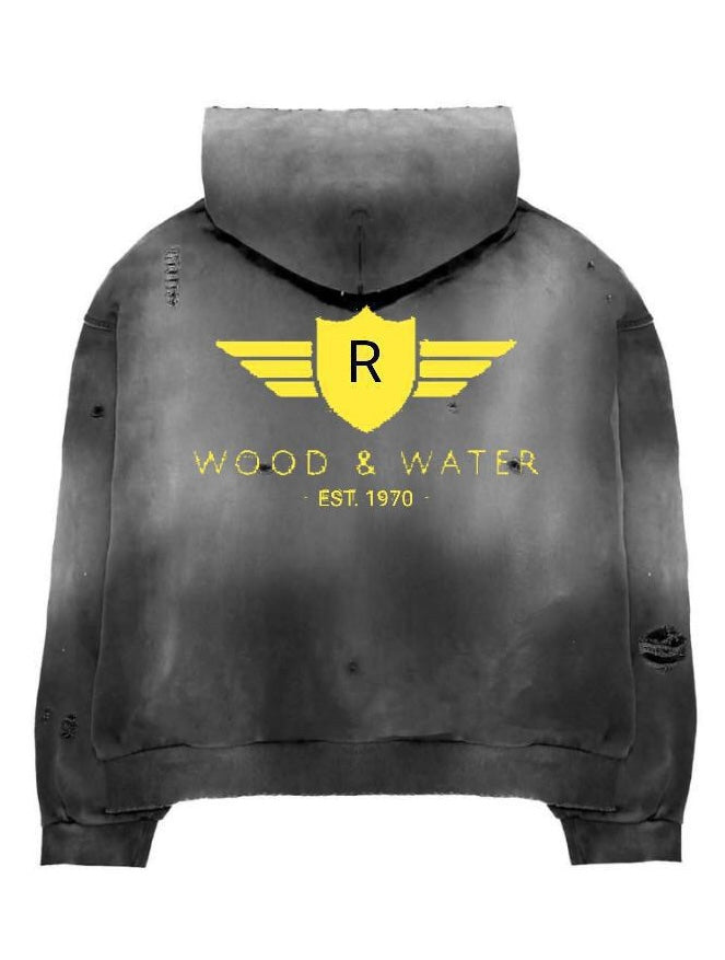 Wood & Water - ROYALTY Grey Zip Up Hoodie - PRE Order
