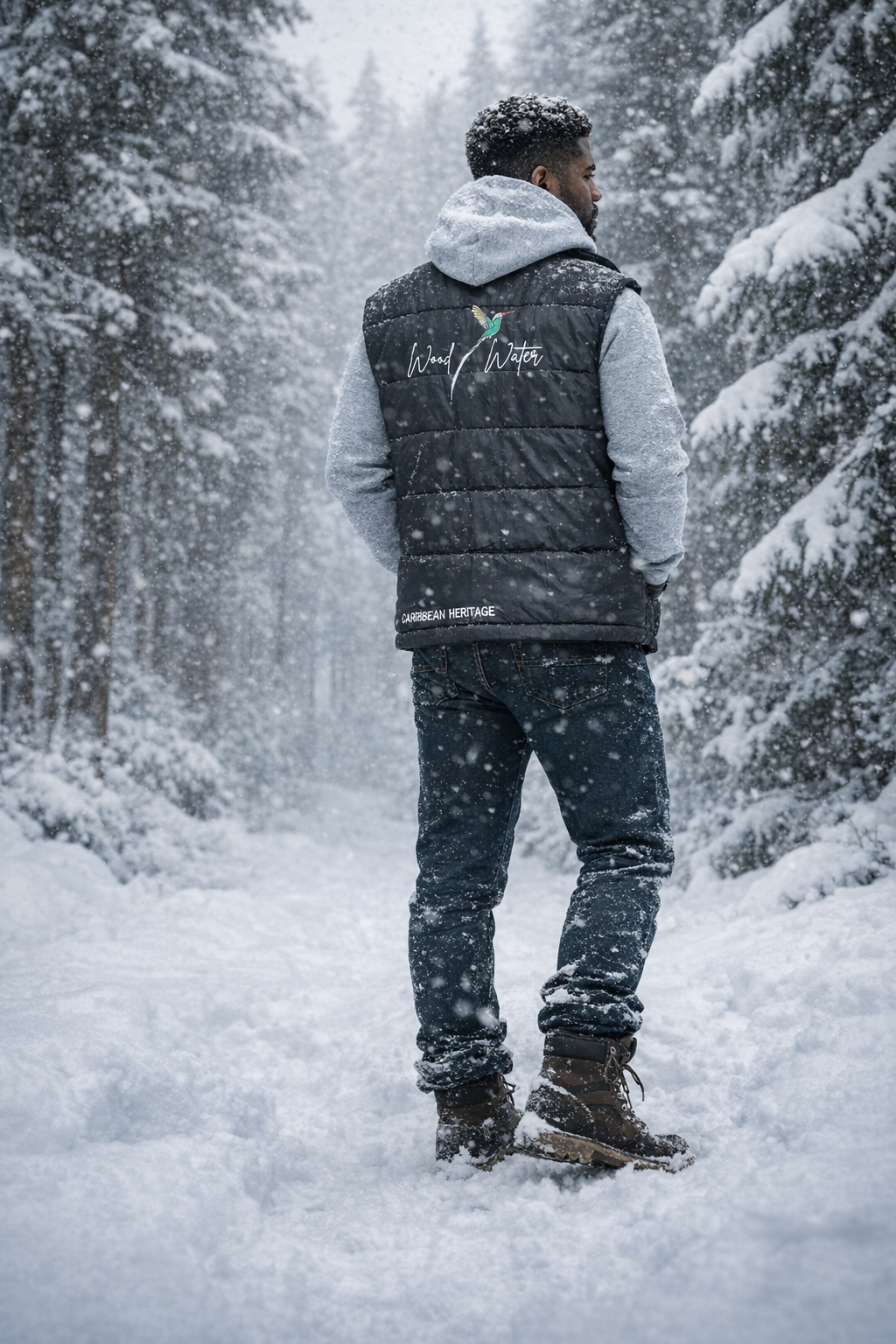 Wood & Water - Sleeveless Hooded  Heritage Vest