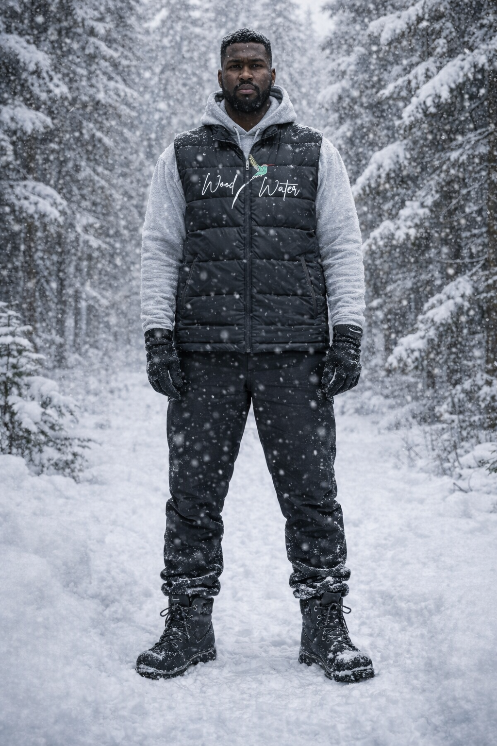 Wood & Water - Sleeveless Hooded  Heritage Vest