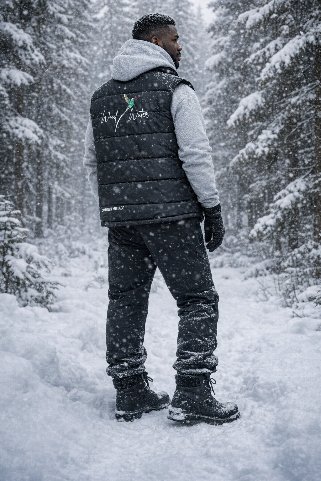 Wood & Water - Sleeveless Hooded  Heritage Vest