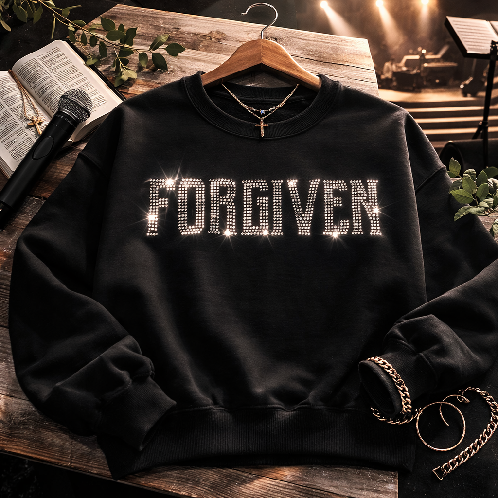 Wood & Water - Rhinestone FORGIVEN  Sweatshirt