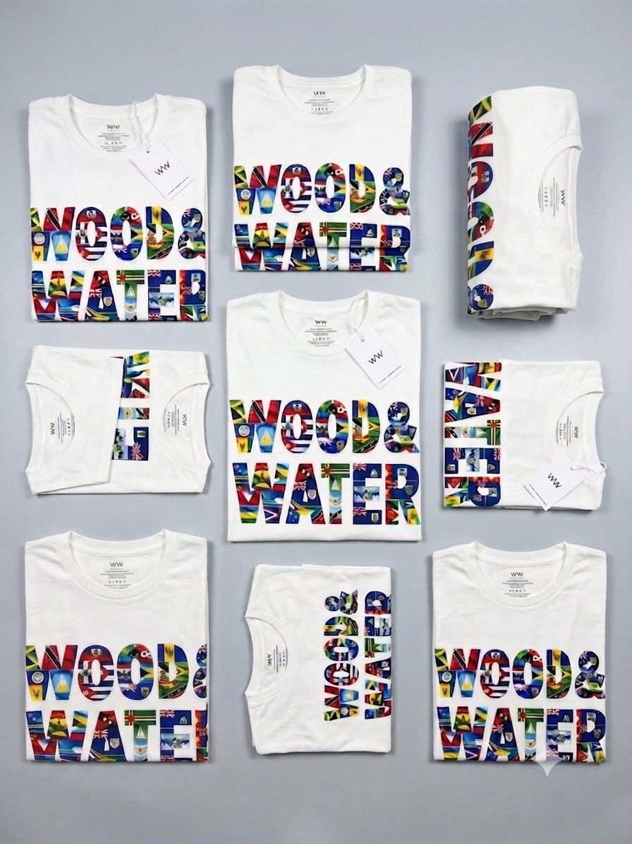 Wood & Water  - The Caribbean  Tee - Find Your Flag