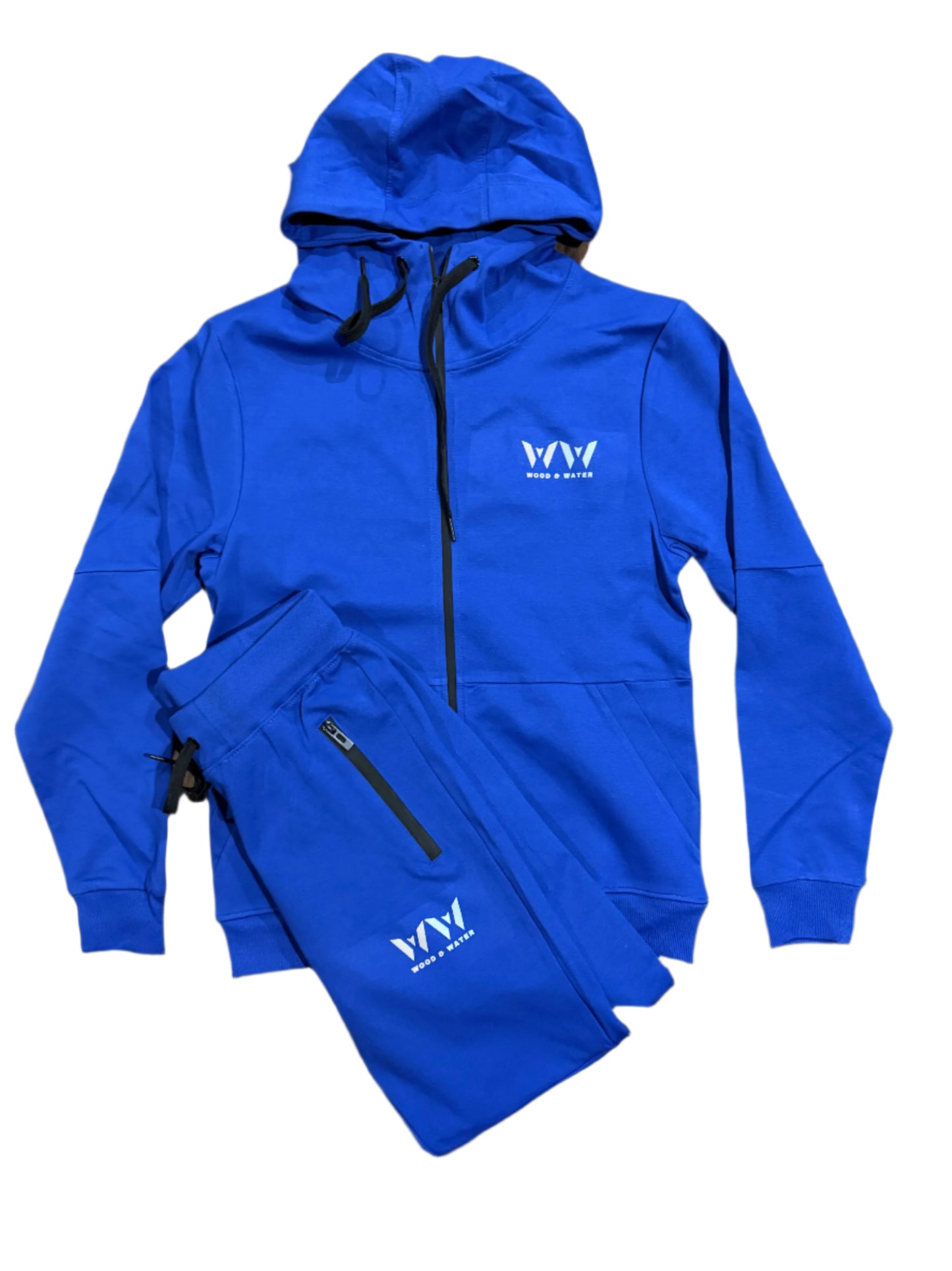Wood & Water - Royal Blue - Tech Fleece Set - Reflective Logo